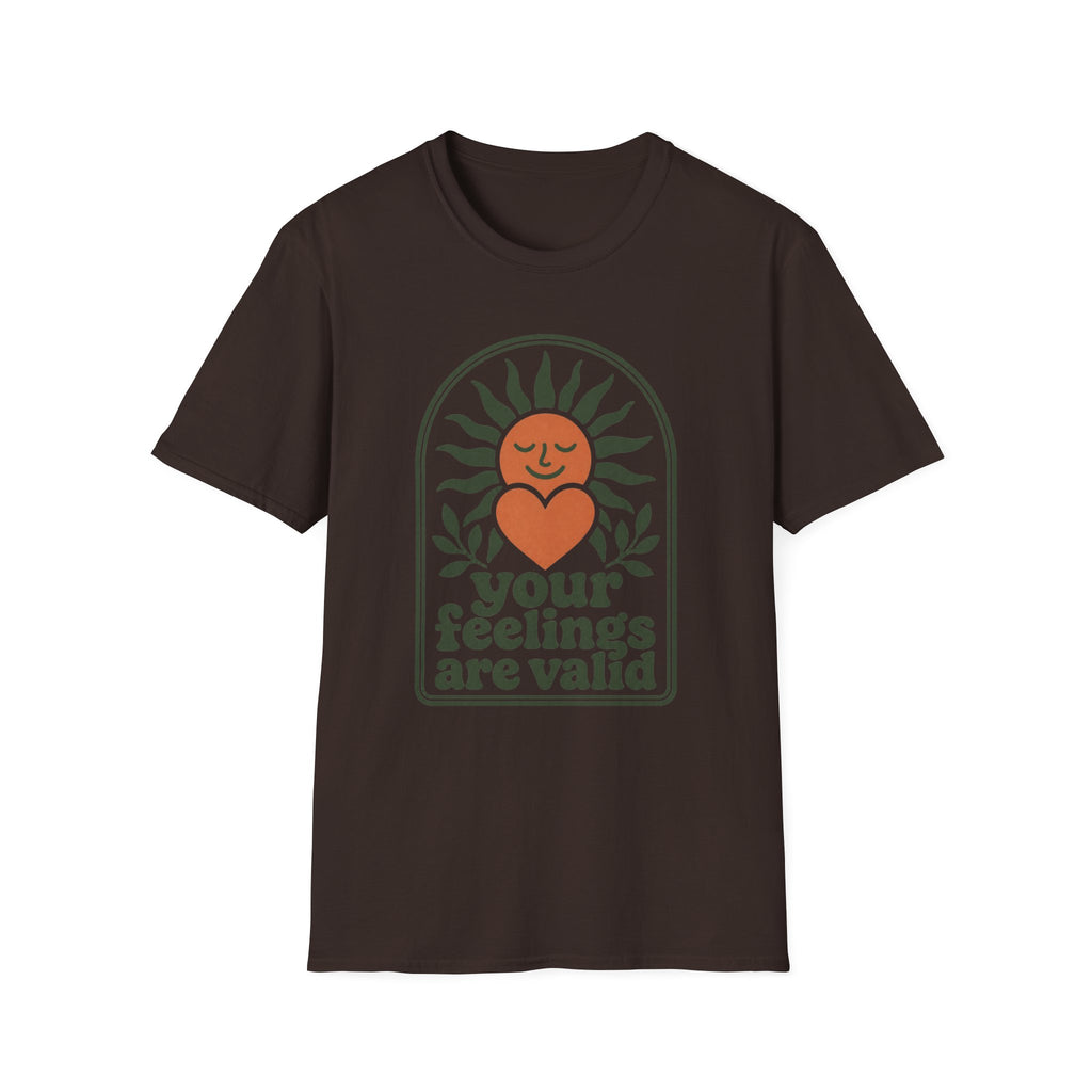 Your Feelings Are Valid T-Shirt – Mental Health Awareness Tee